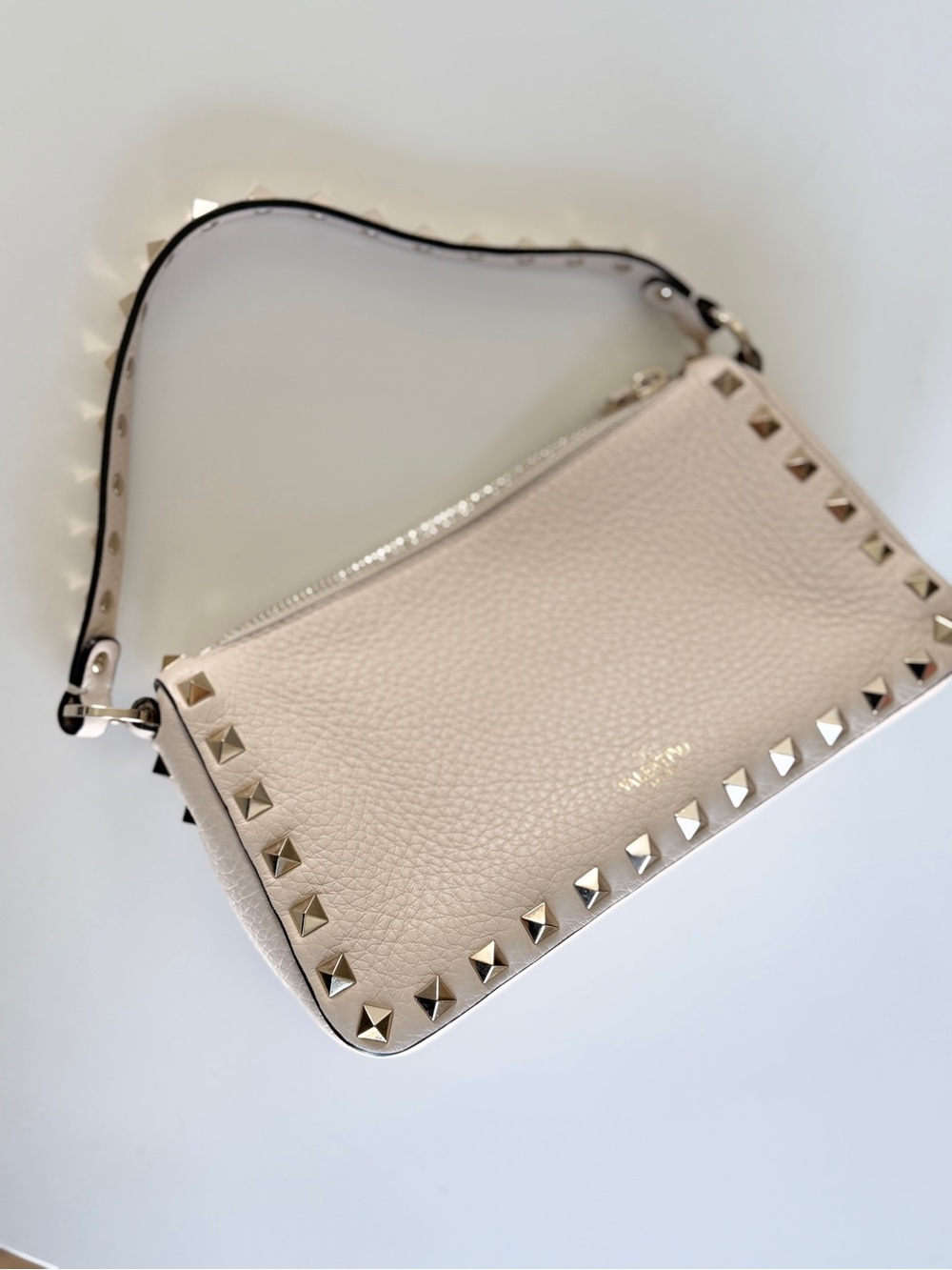 Valentino stud small bag Cream